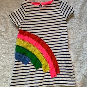 ❌SOLD❌ Mini Boden Striped Rainbow dress